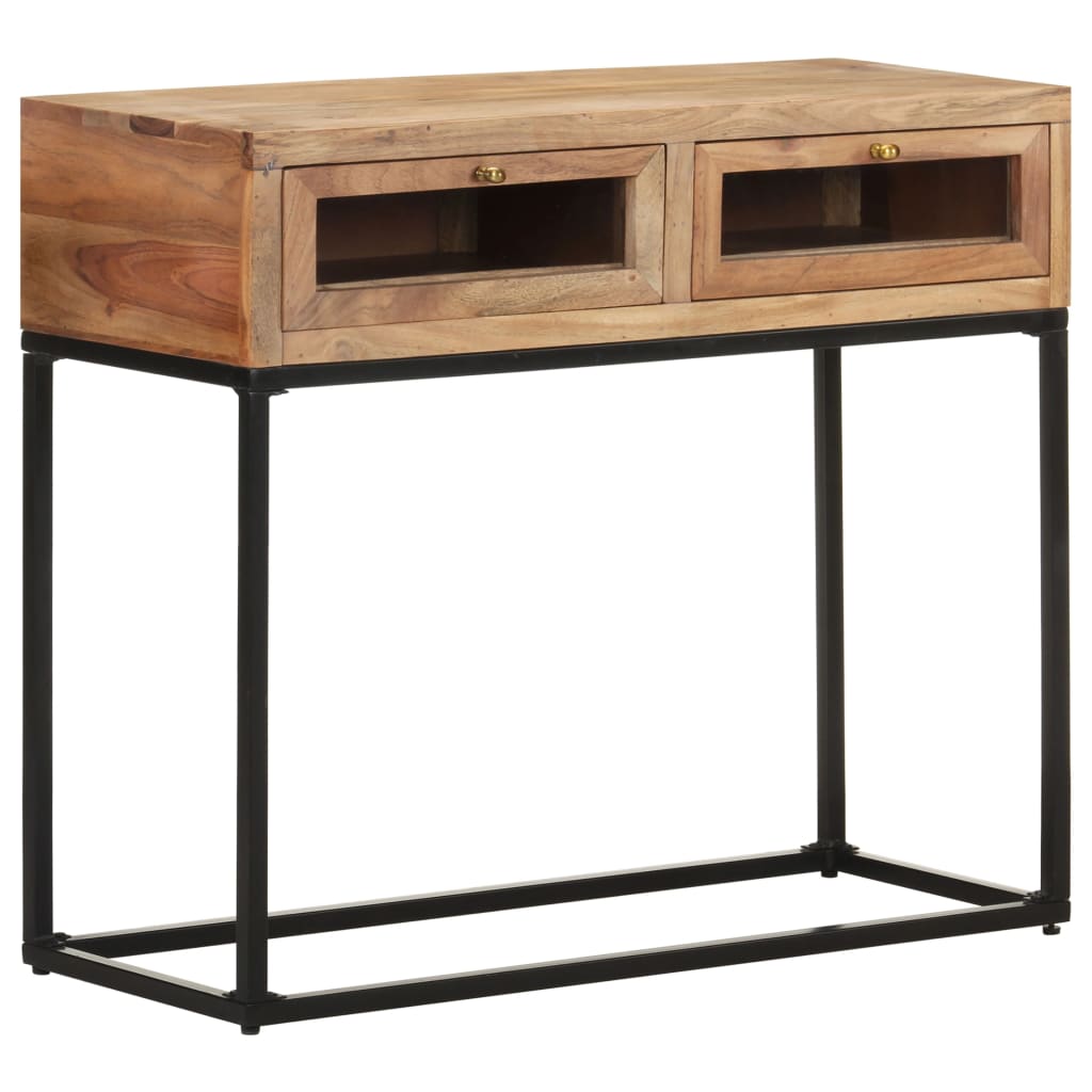 Table console 90x35x76 cm Bois d'acacia massif - XIOS
