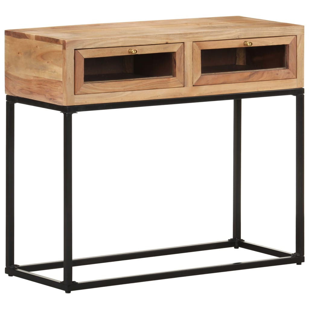 Table console 90x35x76 cm Bois d'acacia massif - XIOS
