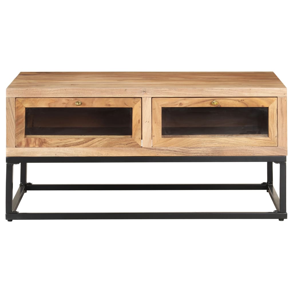 Table basse 90x60x40 cm Bois d'acacia massif - XIOS
