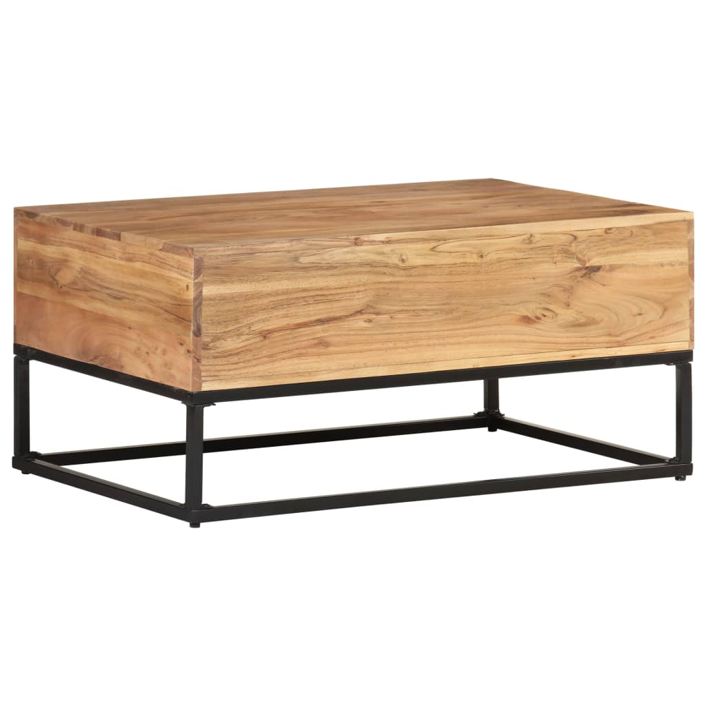 Table basse 90x60x40 cm Bois d'acacia massif - XIOS