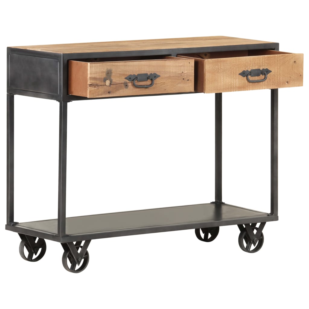 Table console 90x35x74 cm Bois de récupération massif - XIOS