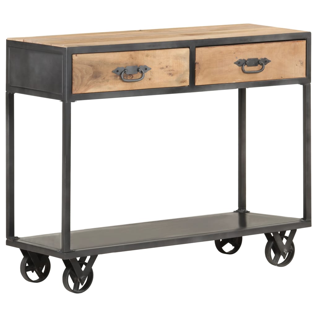 Table console 90x35x74 cm Bois de récupération massif - XIOS