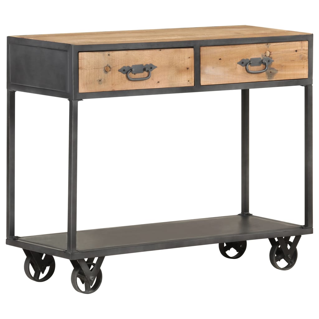 Table console 90x35x74 cm Bois de récupération massif - XIOS