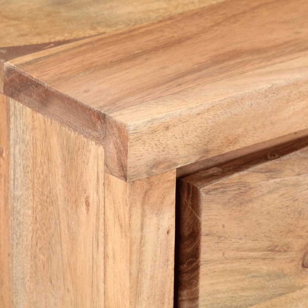 Table console 100x35x76 cm Bois d'acacia avec bord naturel - XIOS