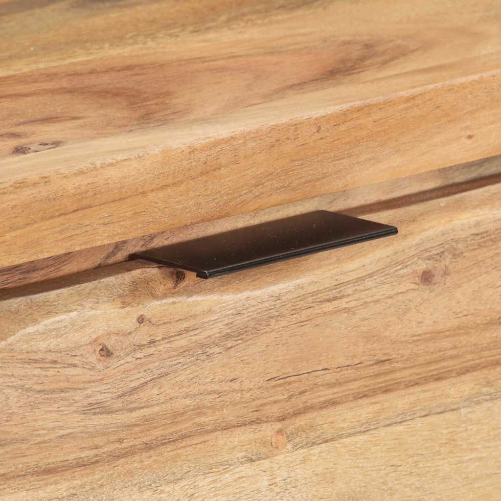 Table console 100x35x76 cm Bois d'acacia avec bord naturel - XIOS