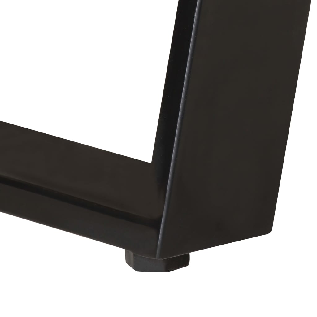 Bureau 107x45x79 cm Bois d'acacia solide avec bord naturel - XIOS