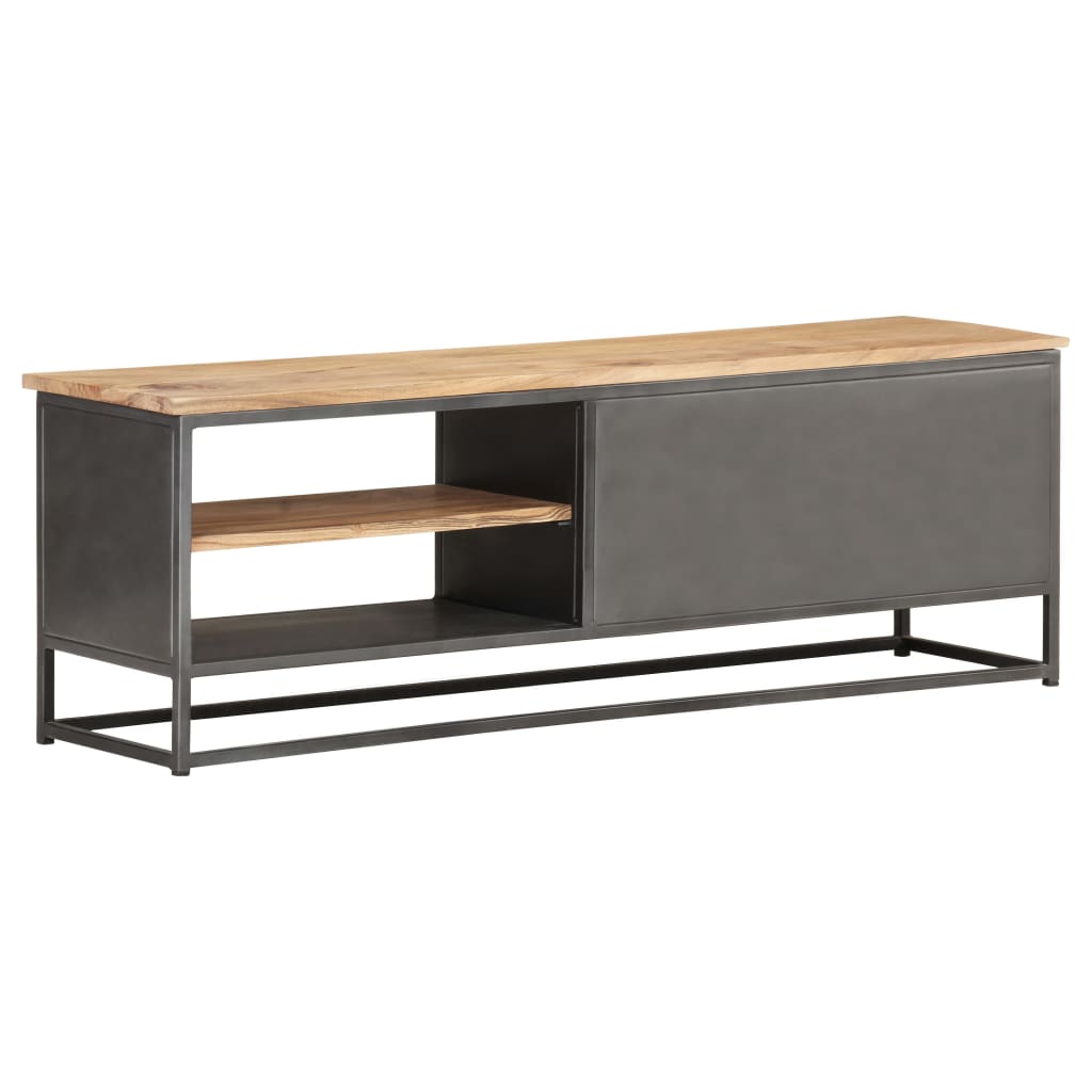 Meuble TV 120x30x40 cm Bois d'acacia massif - XIOS