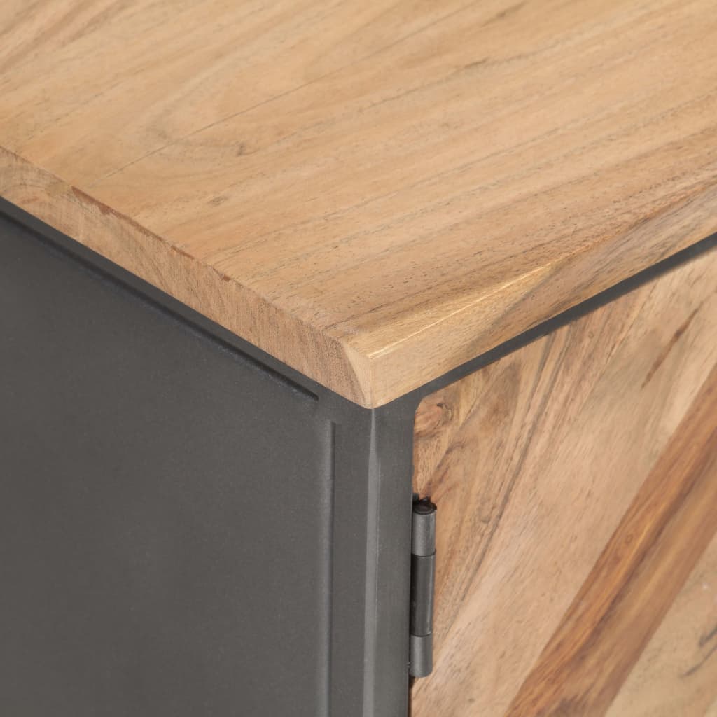 Meuble TV 120x30x40 cm Bois d'acacia massif - XIOS