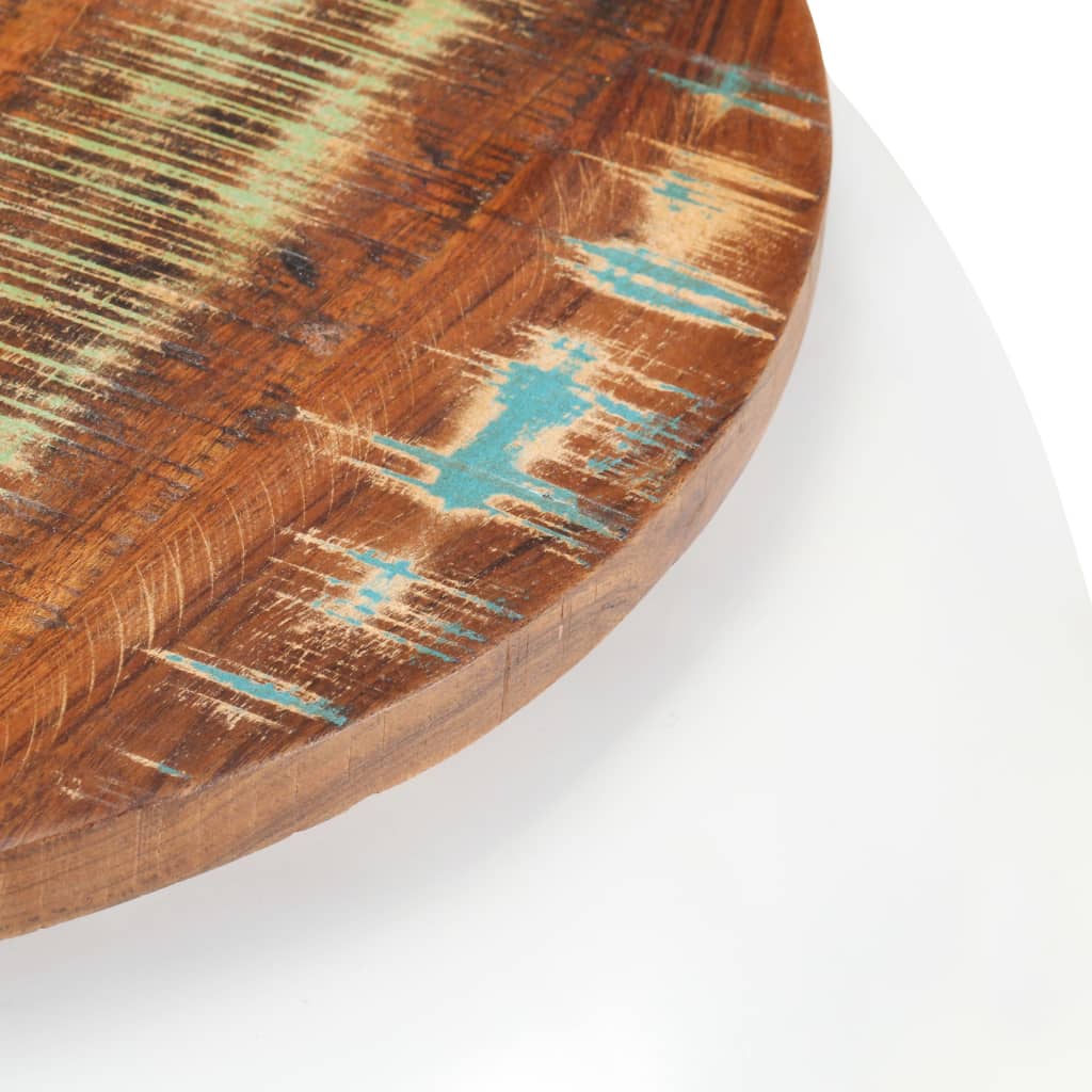 Table basse Blanc 68x68x30 cm Bois de récupération solide - XIOS