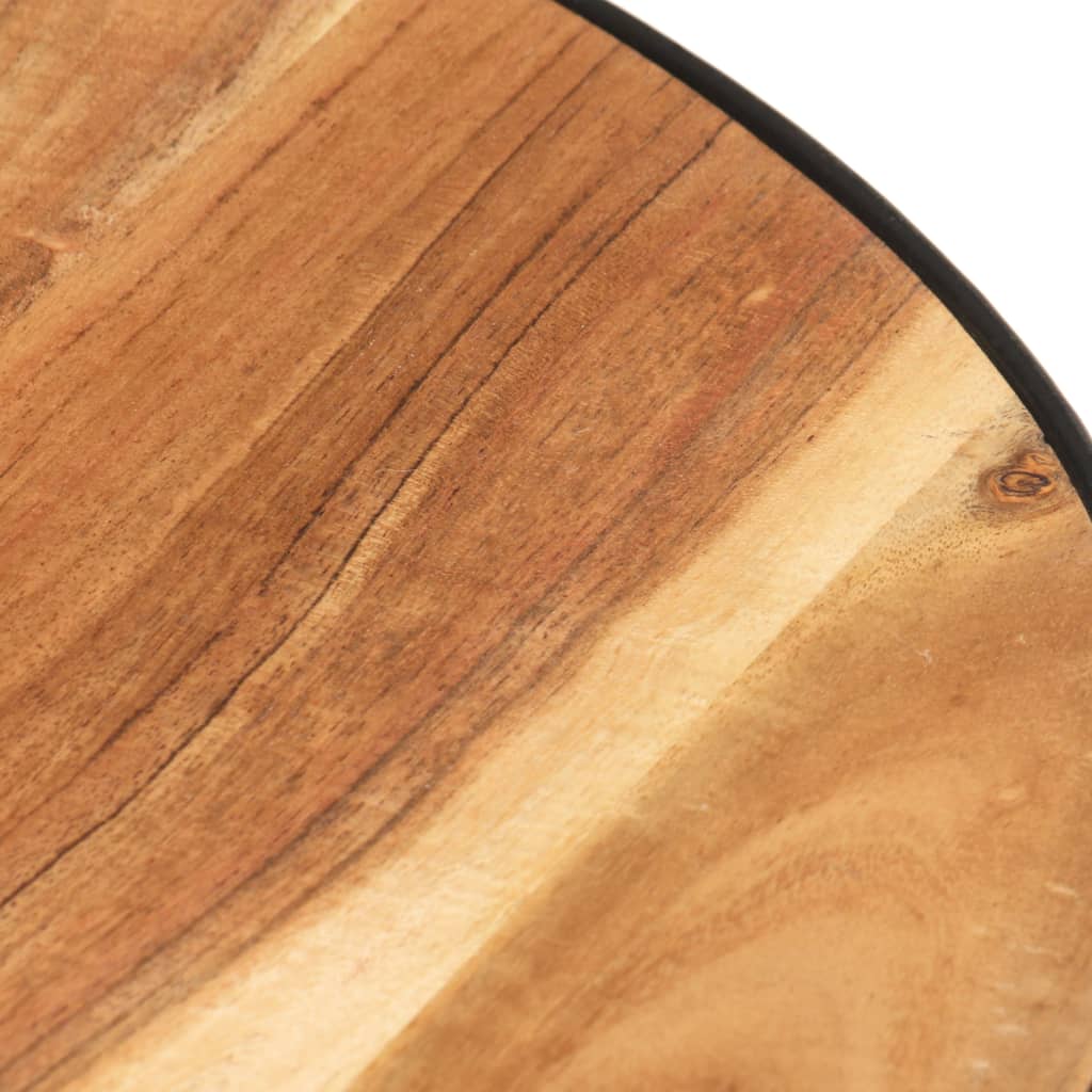 Table basse Noir 68x68x36 cm Bois d'acacia massif - XIOS
