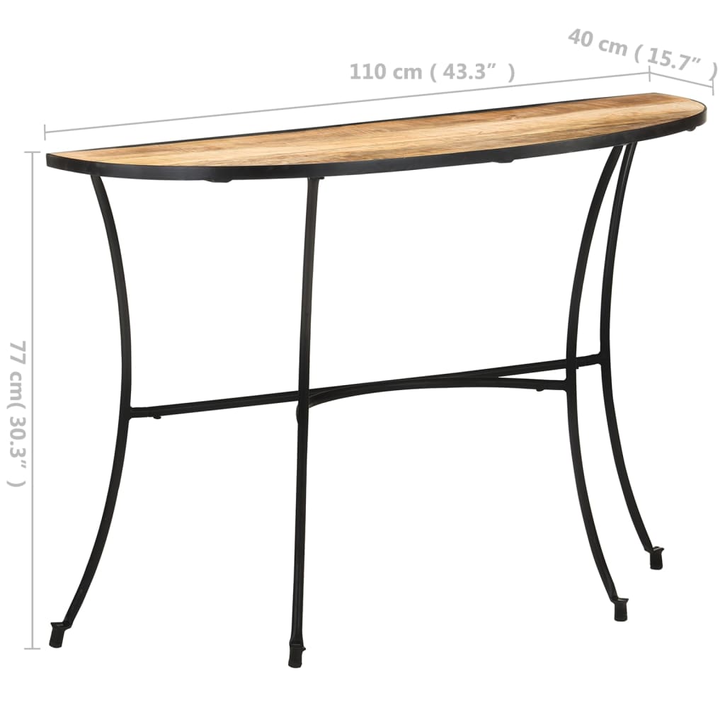 Table d'appoint 110x40x77 cm Bois de manguier massif - XIOS