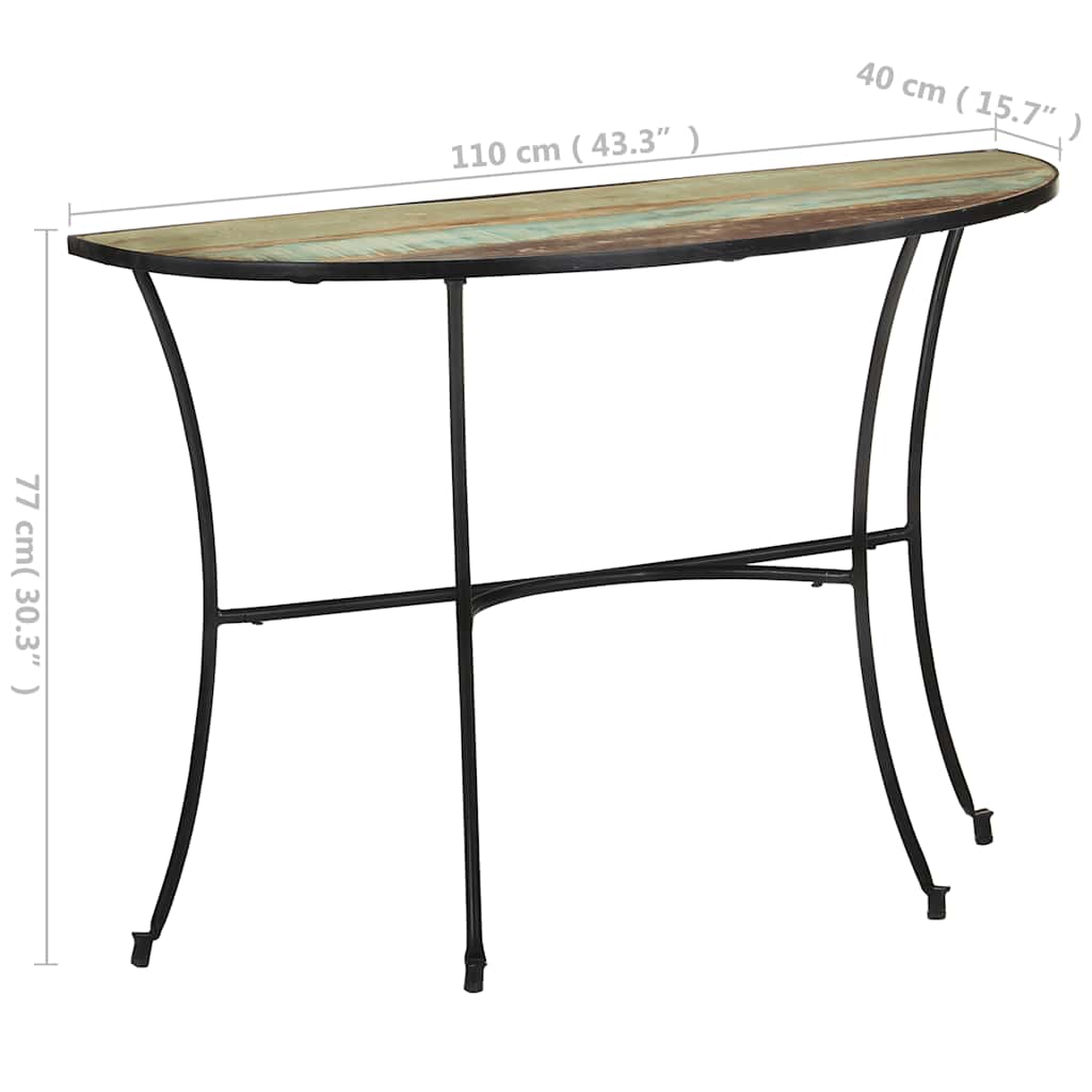 Table d'appoint 110x40x77 cm Bois de récupération massif - XIOS