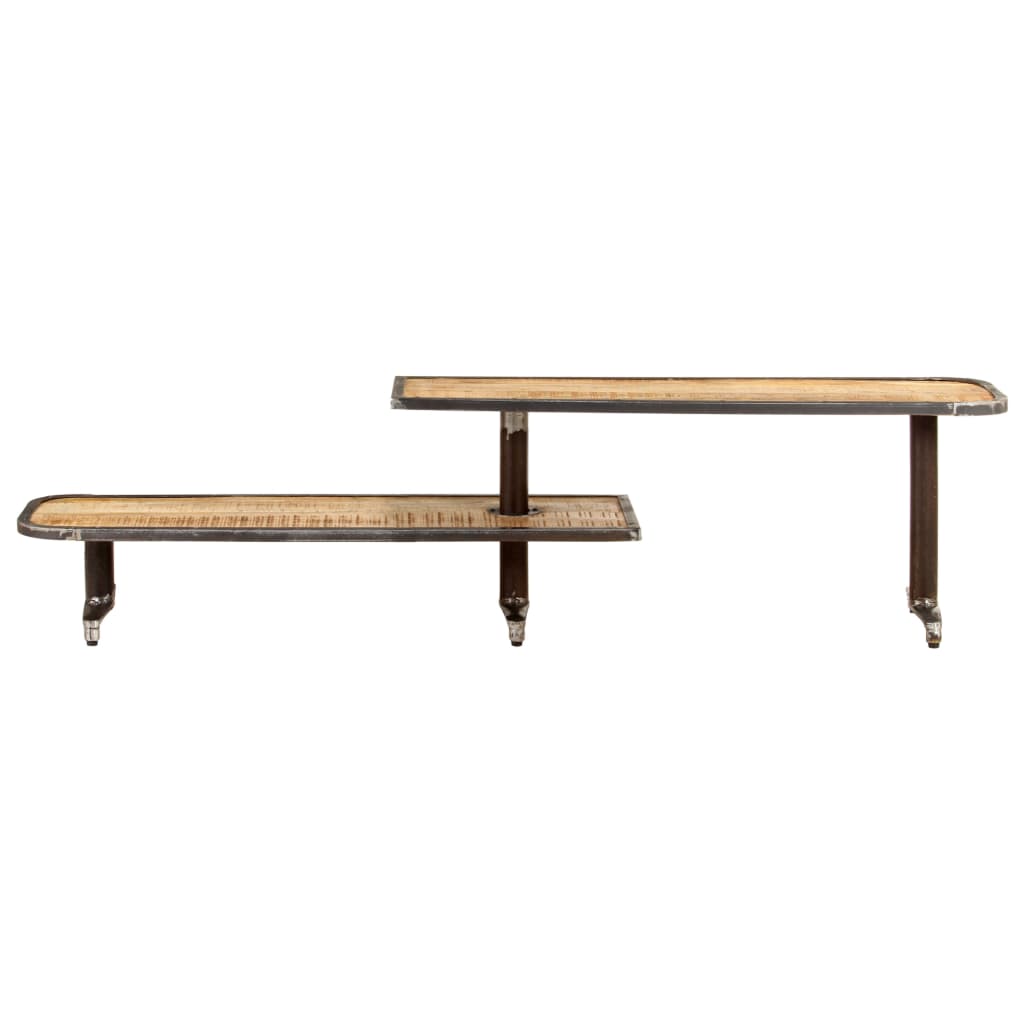 Meuble TV 160x30x40 cm Bois de manguier massif - XIOS