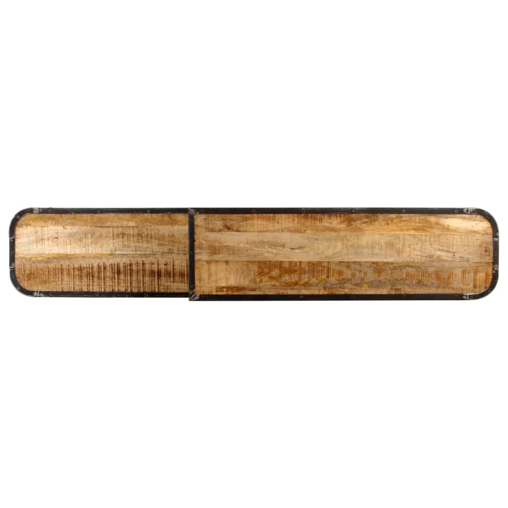 Meuble TV 160x30x40 cm Bois de manguier massif - XIOS