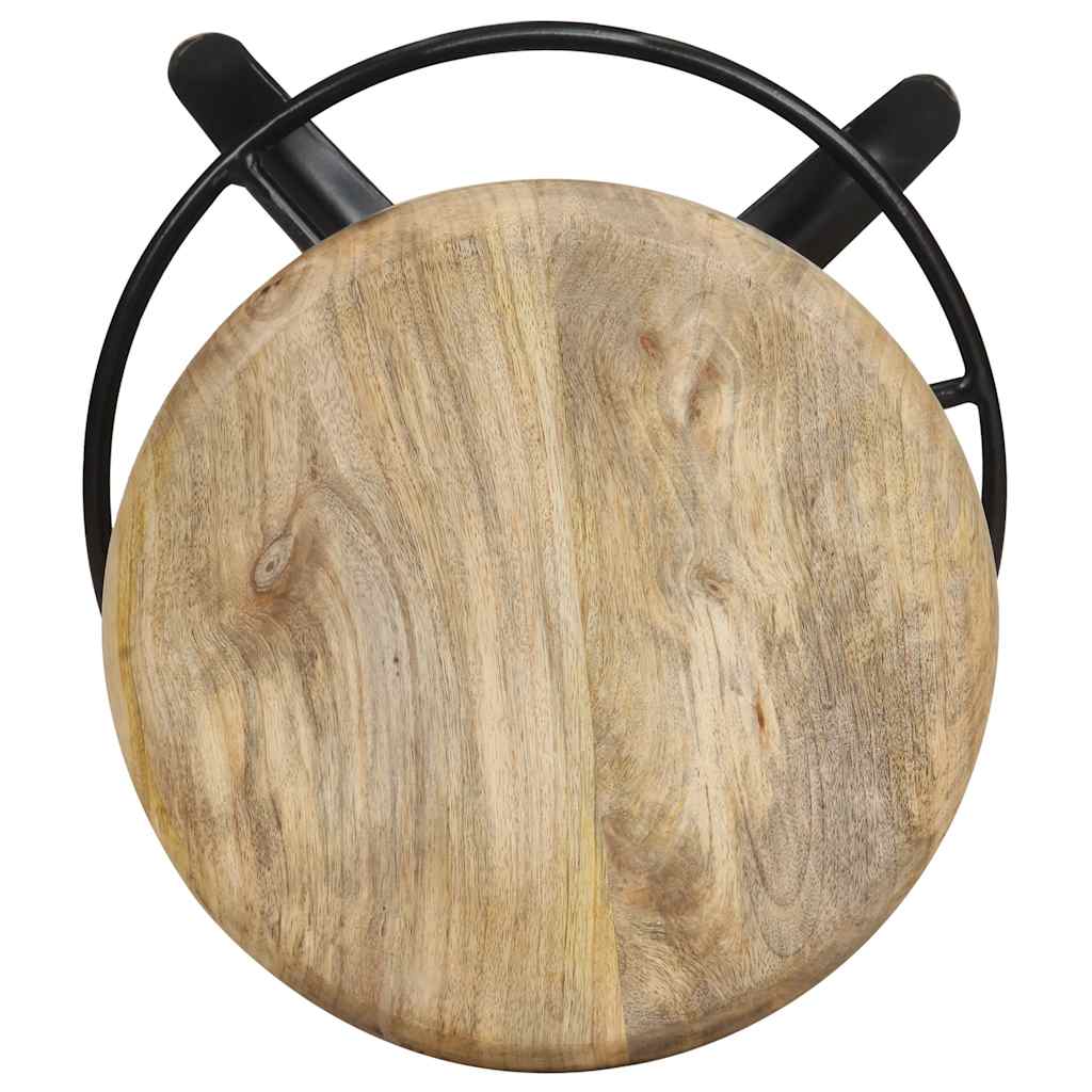 Tabourets de bar lot de 2 76 cm bois de manguier massif - XIOS