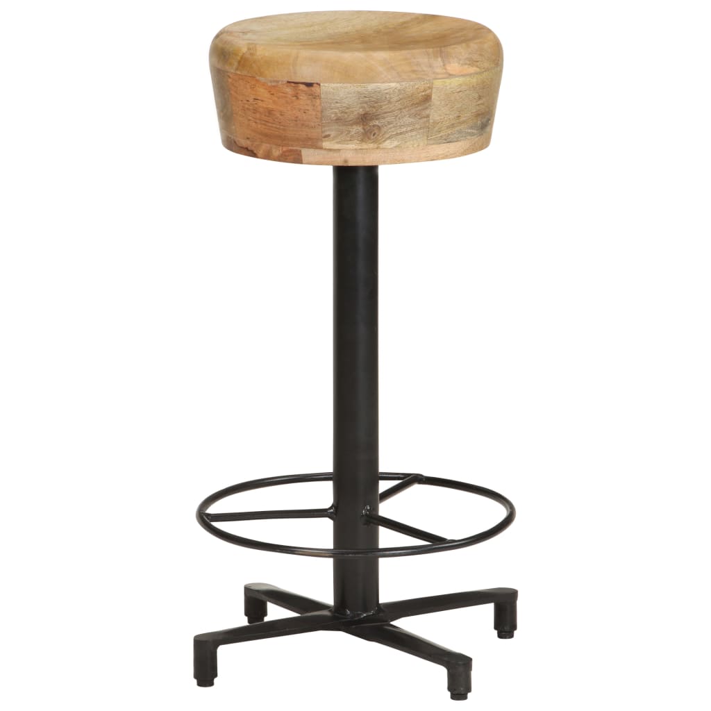 Tabourets de bar lot de 2 66 cm bois de manguier massif - XIOS