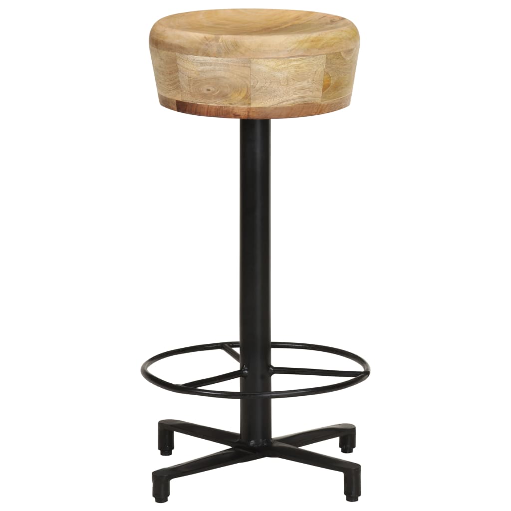 Tabourets de bar lot de 2 66 cm bois de manguier massif - XIOS