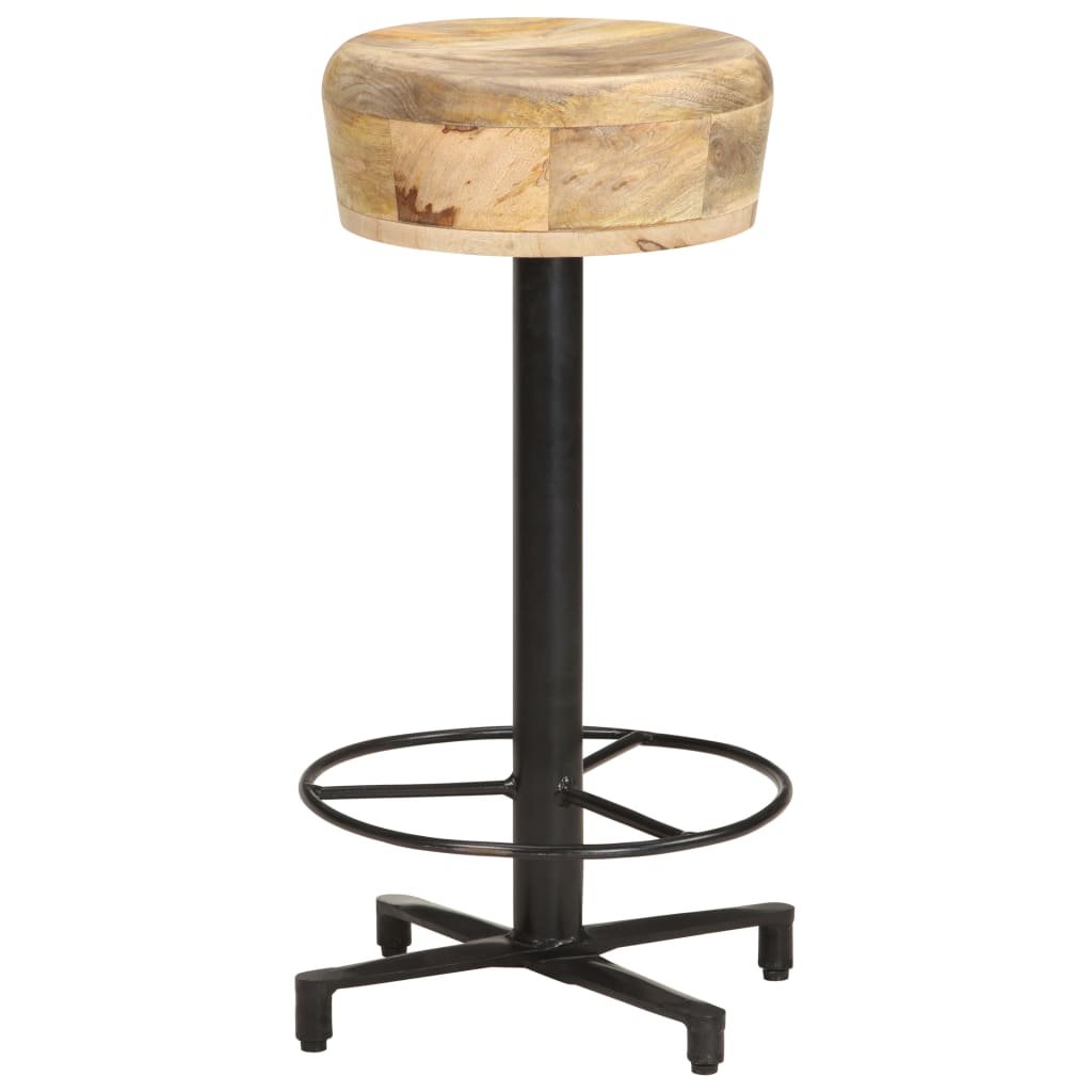 Tabourets de bar lot de 2 66 cm bois de manguier massif - XIOS