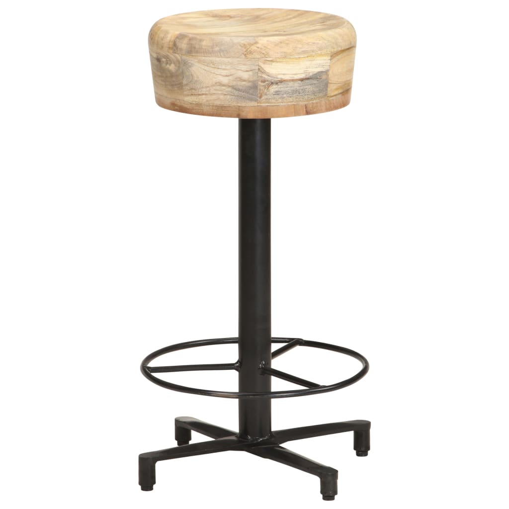 Tabourets de bar lot de 2 66 cm bois de manguier massif - XIOS
