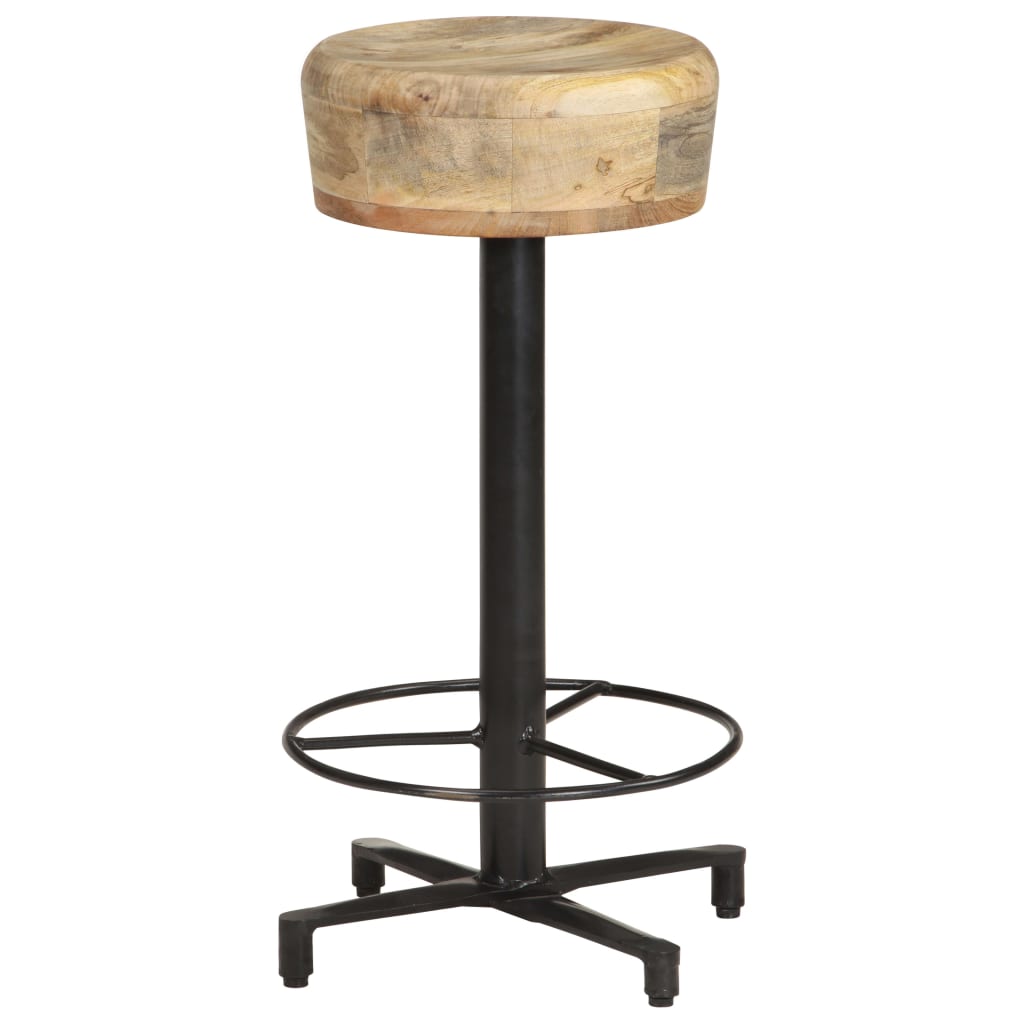 Tabourets de bar lot de 2 66 cm bois de manguier massif - XIOS