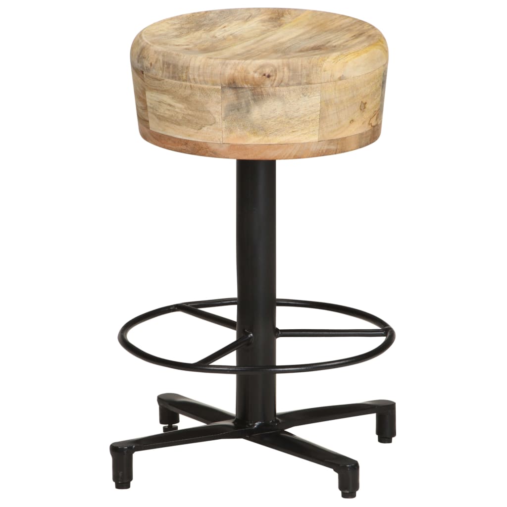 Tabourets de bar lot de 2 52 cm bois de manguier massif - XIOS