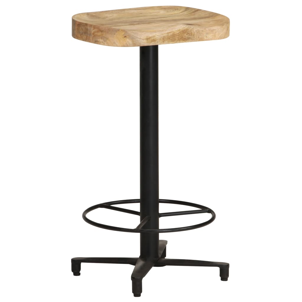 Tabourets de bar lot de 2 66 cm bois de manguier massif - XIOS