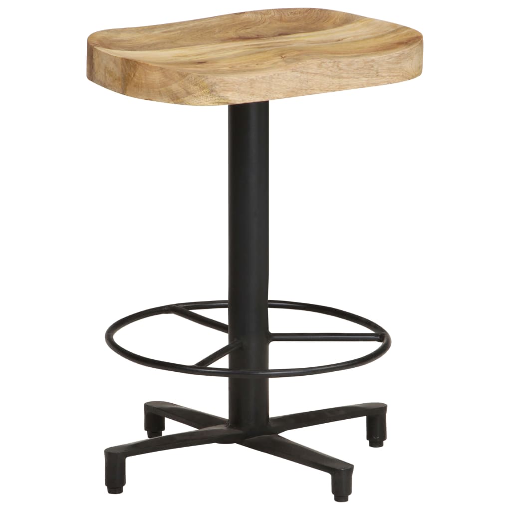 Tabourets de bar lot de 2 52 cm bois de manguier massif - XIOS