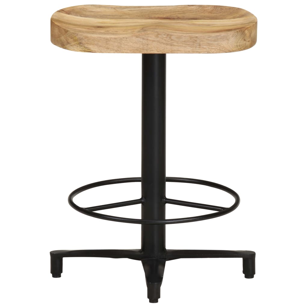 Tabourets de bar lot de 2 52 cm bois de manguier massif - XIOS