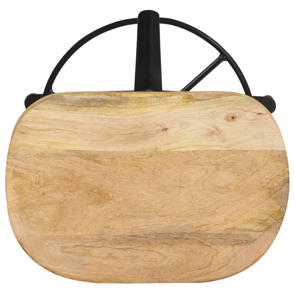 Tabourets de bar lot de 2 52 cm bois de manguier massif - XIOS