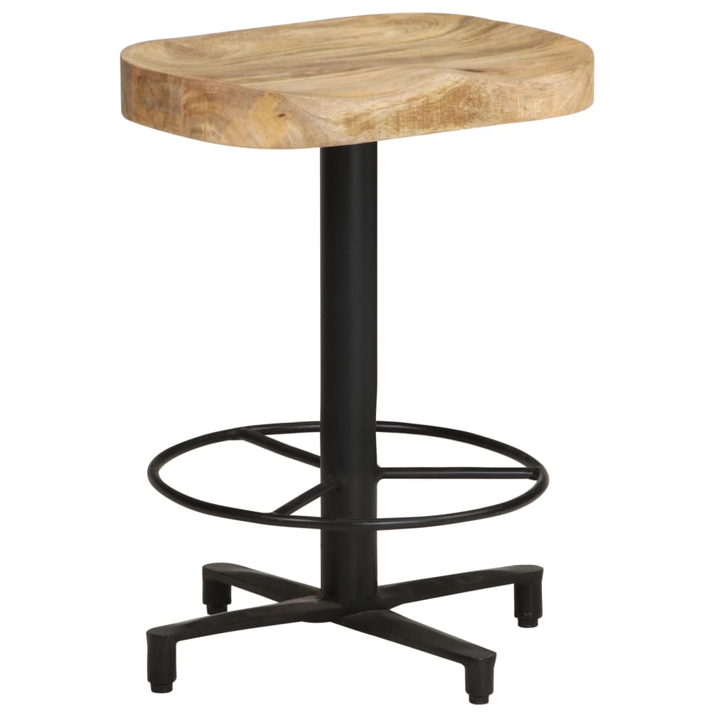 Tabourets de bar lot de 2 52 cm bois de manguier massif - XIOS