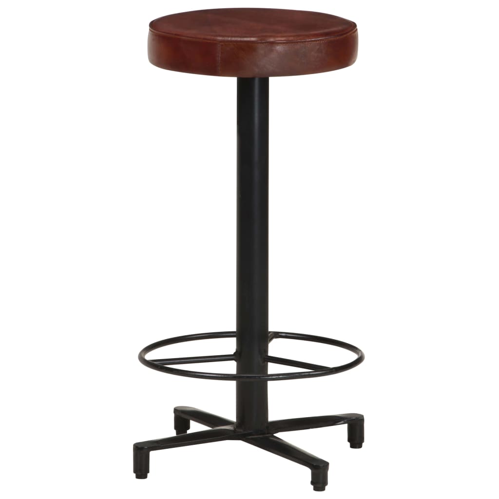 Tabourets de bar lot de 2 66 cm cuir véritable - XIOS
