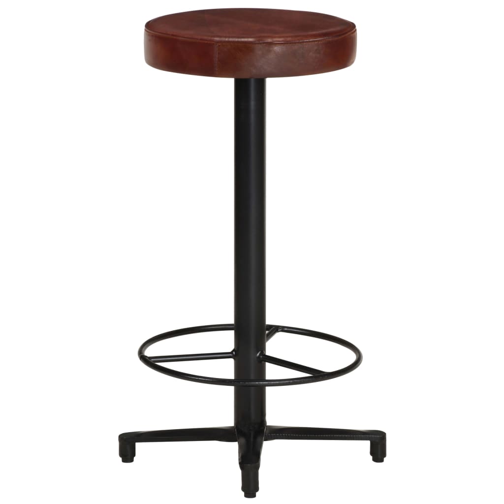 Tabourets de bar lot de 2 66 cm cuir véritable - XIOS