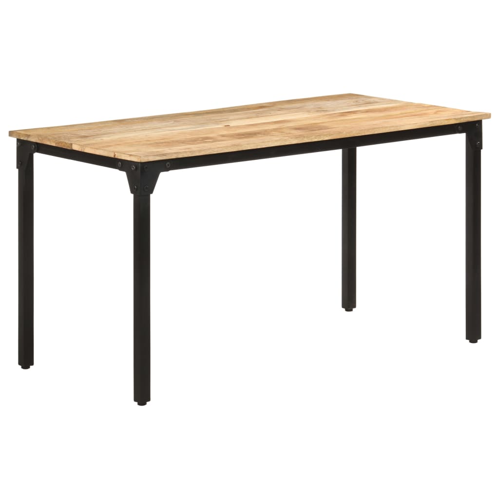 Table de salle à manger 140x70x76 cm Bois de manguier brut - XIOS