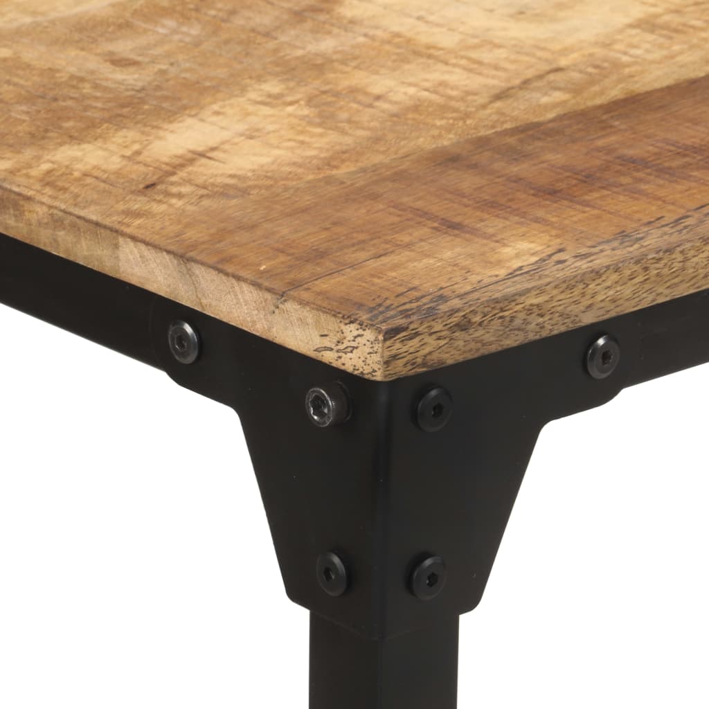 Table de salle à manger 140x70x76 cm Bois de manguier brut - XIOS