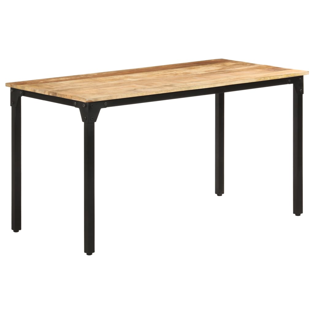 Table de salle à manger 140x70x76 cm Bois de manguier brut - XIOS