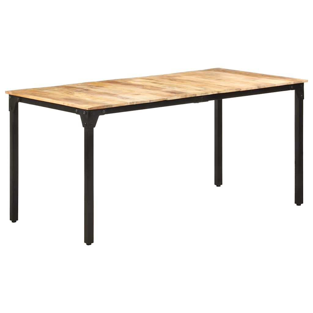 Table de salle à manger 160x80x76 cm Bois de manguier brut - XIOS
