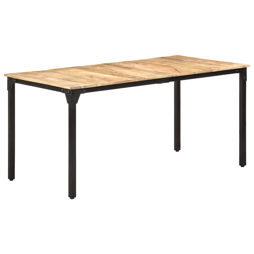 Table de salle à manger 160x80x76 cm Bois de manguier brut - XIOS