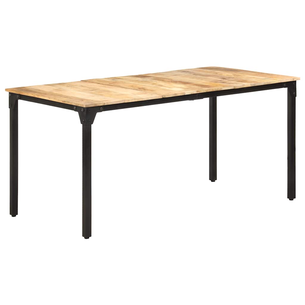 Table de salle à manger 160x80x76 cm Bois de manguier brut - XIOS