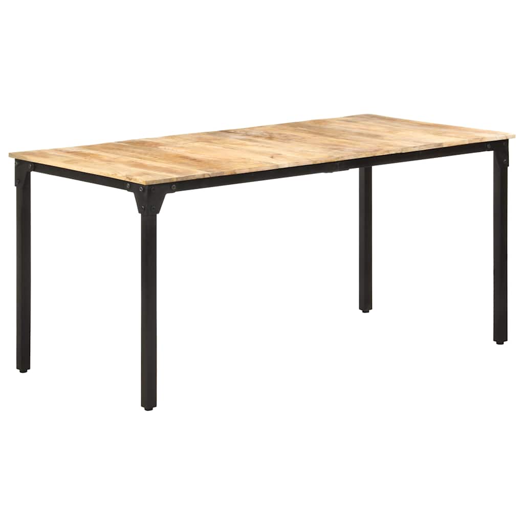Table de salle à manger 160x80x76 cm Bois de manguier brut - XIOS