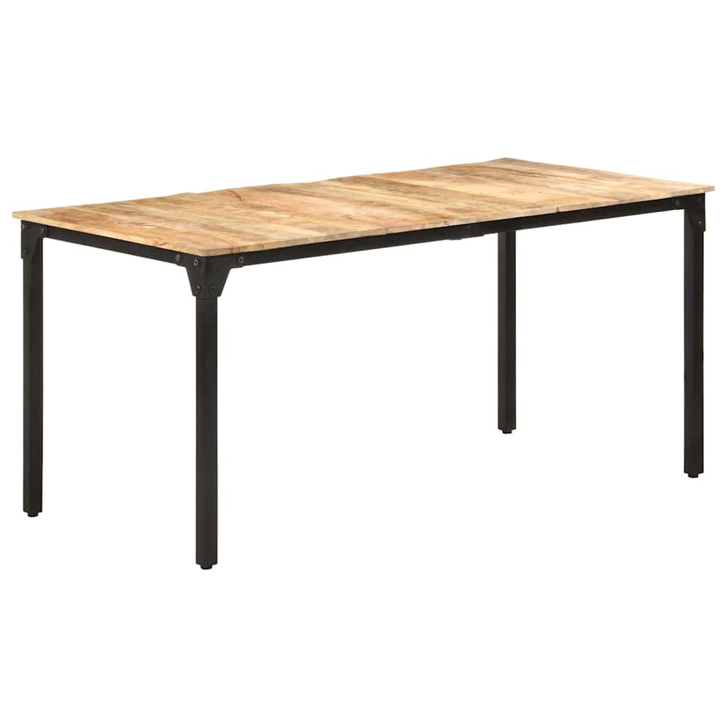Table de salle à manger 160x80x76 cm Bois de manguier brut - XIOS