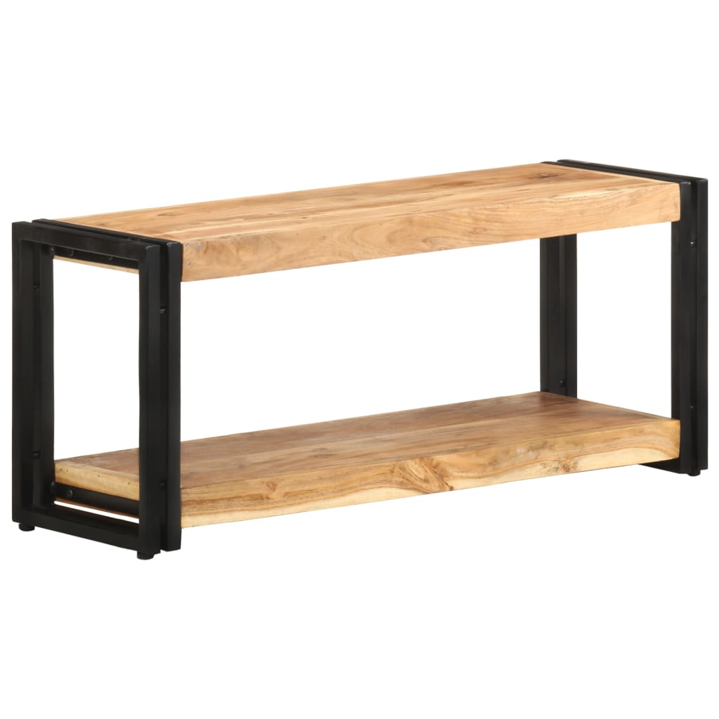 Meuble TV 90x30x40 cm Bois d'acacia solide - XIOS