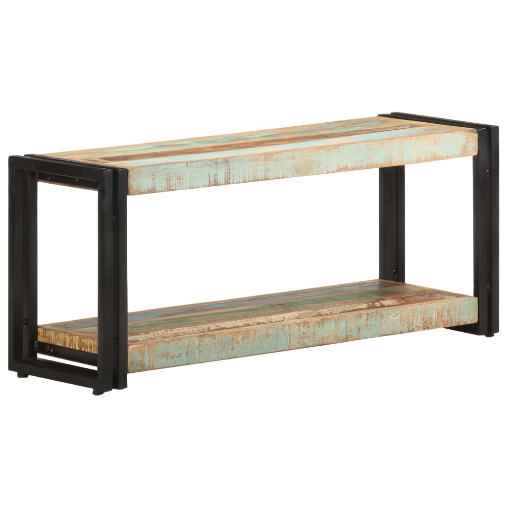 Meuble TV 90x30x40 cm Bois de récupération massif - XIOS