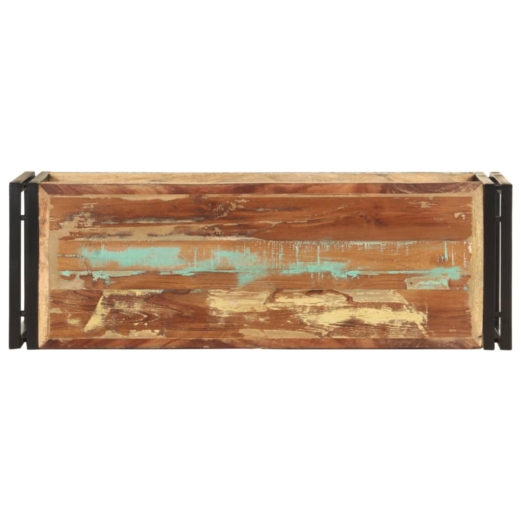 Meuble TV 90x30x40 cm Bois de récupération massif - XIOS