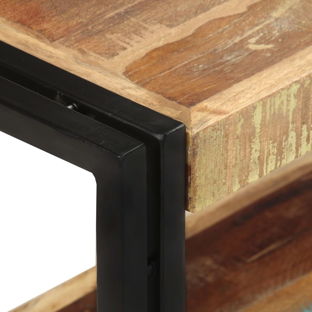 Meuble TV 90x30x40 cm Bois de récupération massif - XIOS