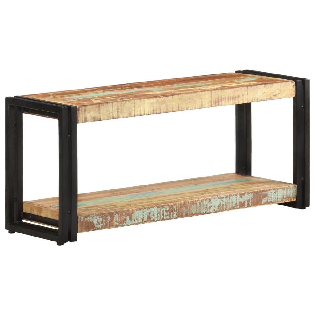 Meuble TV 90x30x40 cm Bois de récupération massif - XIOS