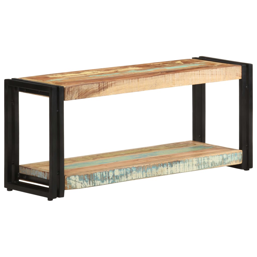 Meuble TV 90x30x40 cm Bois de récupération massif - XIOS