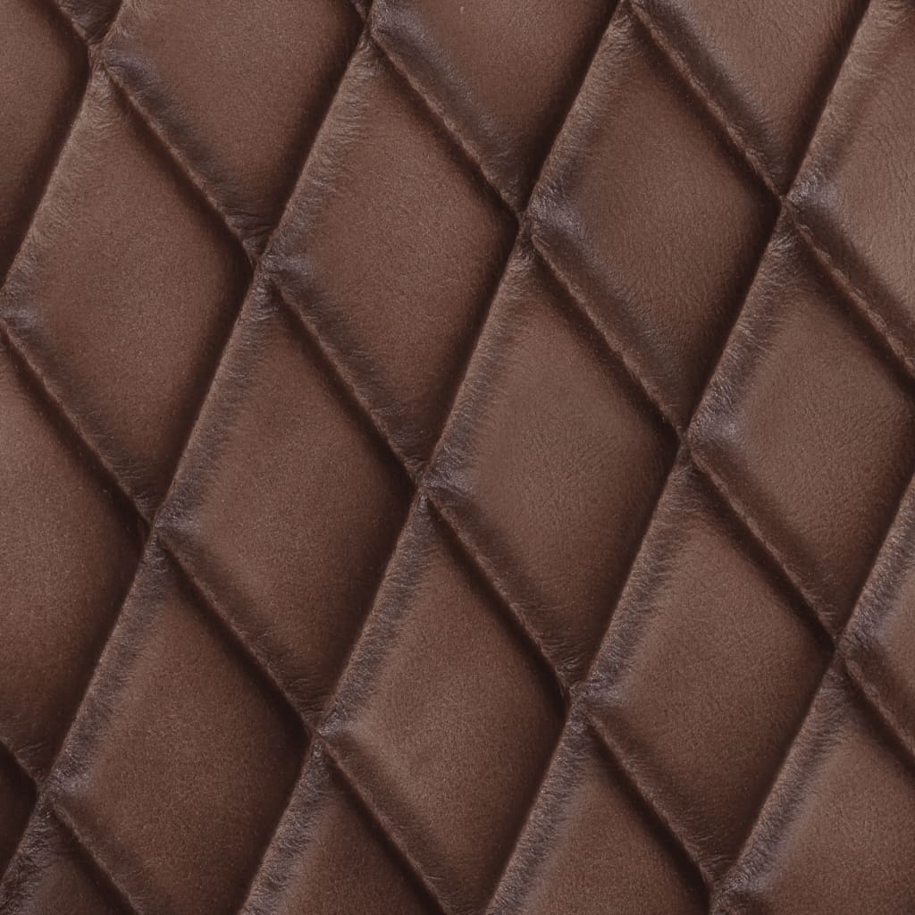 Chaises à manger cantilever lot de 2 marron cuir véritable - XIOS