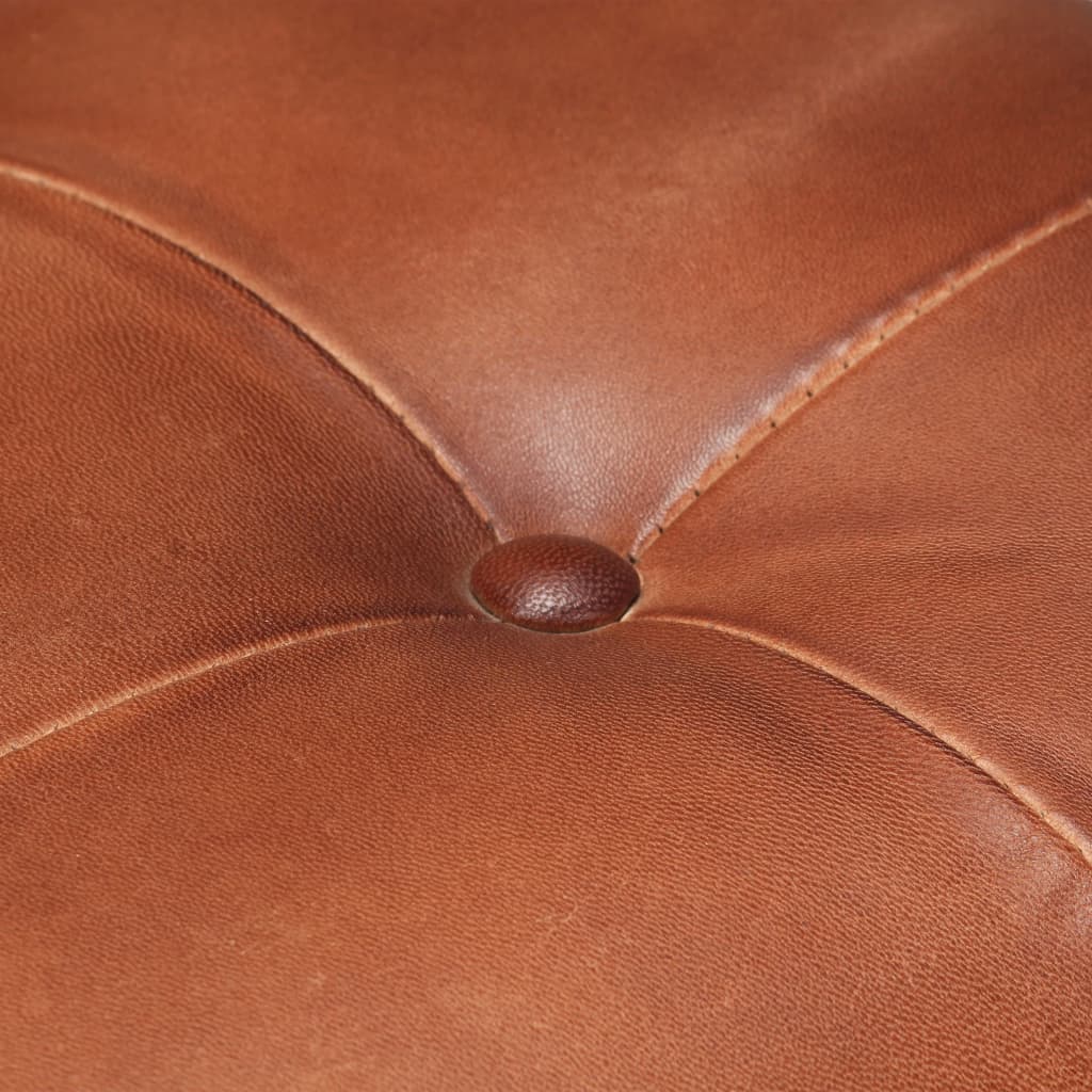 Chaises à manger cantilever lot de 2 marron cuir véritable - XIOS