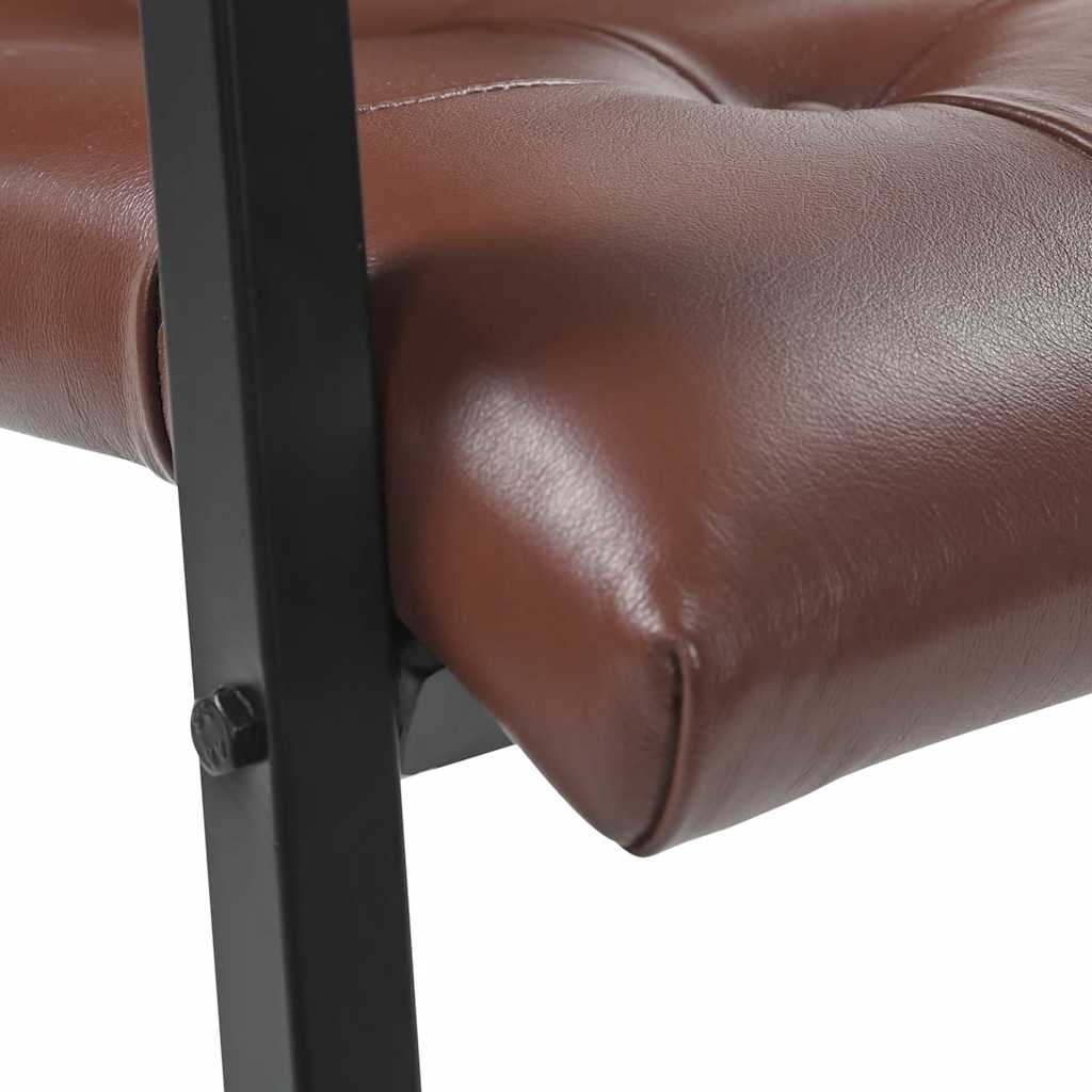 Chaises à manger cantilever lot de 2 marron cuir véritable - XIOS