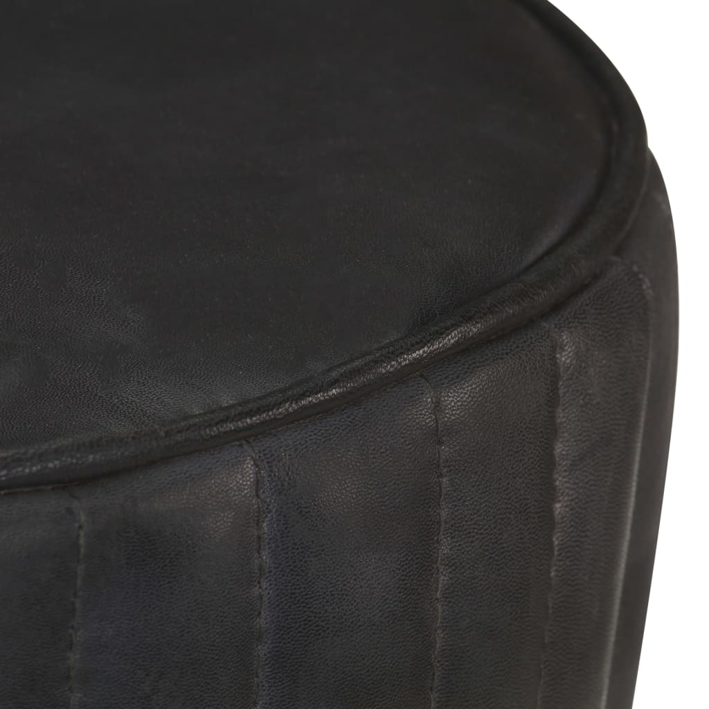 Tabouret de bar Noir Cuir véritable - XIOS